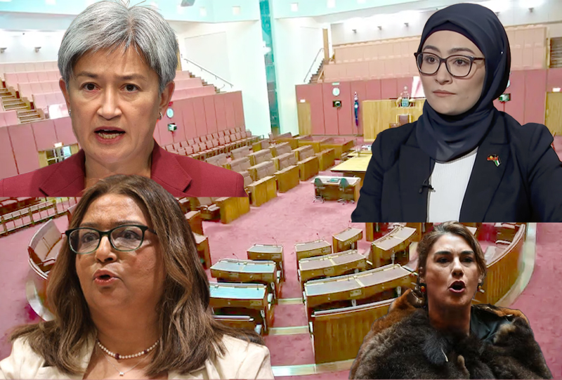 Fatima Paiman- Penny Wong- Muhreen Farouki and Lidia Thourb